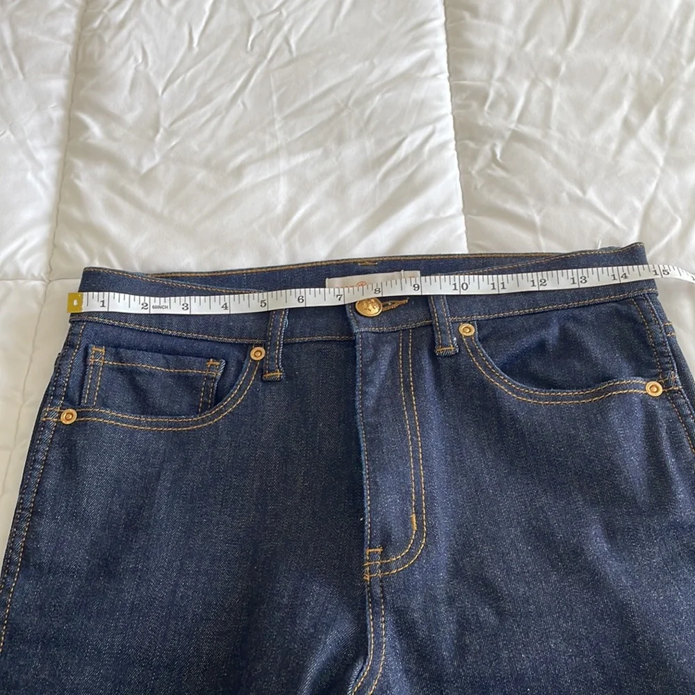 Tory Burch | Dark Denim | Classic Straight Ankle Jeans | NWOT condition - Picture 11 of 13